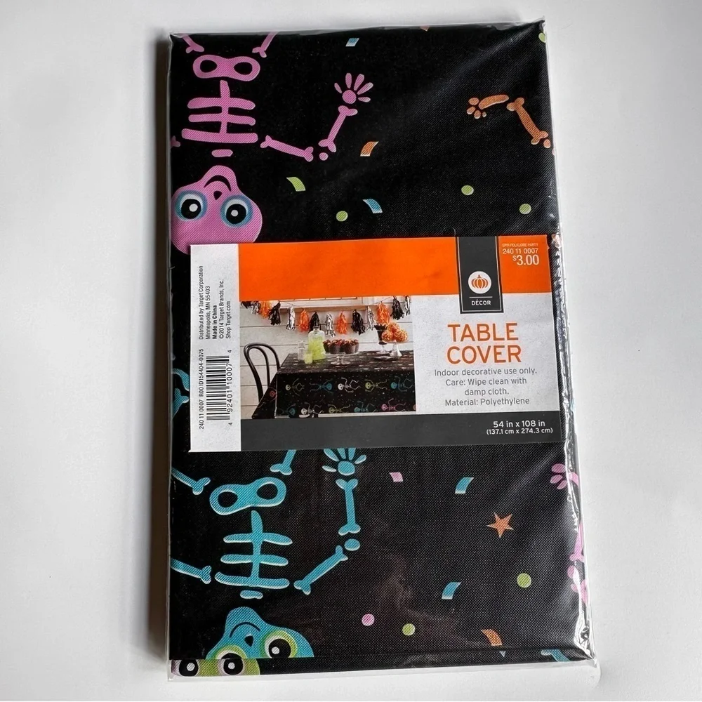 Target set of two Halloween Plastic Tableclothes